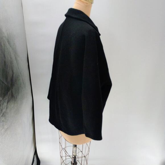 ZARA Cropped Manteco Wool Coat/ Oversized Fit/Size XS thick oversized double - Picture 8 of 14